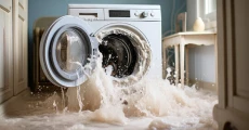 washing machine overfills with water
