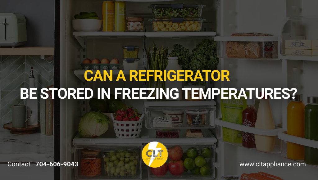 can a refrigerator be stored in freezing temperatures